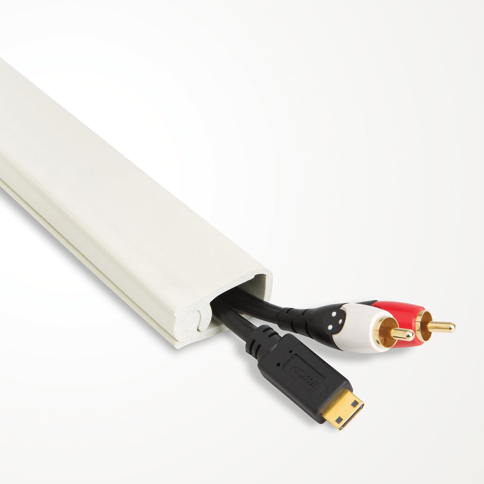 Cable Raceway On-Wall Cord Cover Small Size Channel to Hide and Conceal  Cords, Cables, or Wires